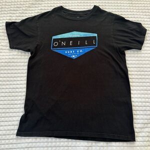 O'Neill Men's Black and Blue Surf Co. Tee